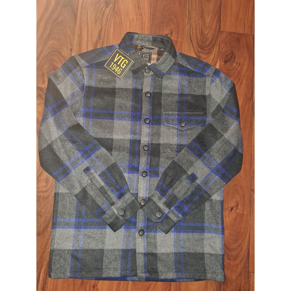 Men's VTG 1946 Buffalo Plaid Shirt Jacket Size Medium